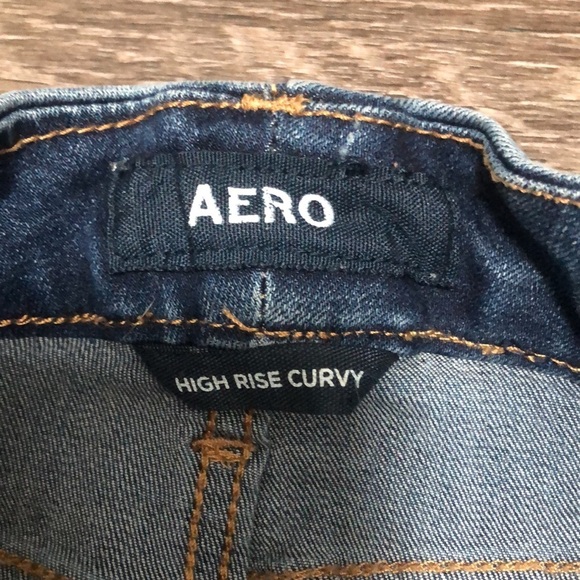 AERO High Rise Curvy Distressed Skinny Jeans - Size 2 - Picture 3 of 5